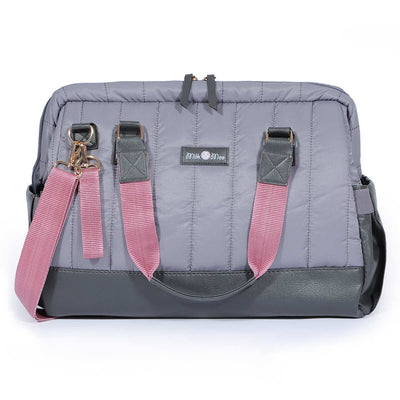 Milk&Moo Diaper Bag Quilted Dark Gray-0